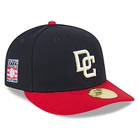 Men's New Era Navy/Red Washington Nationals Baseball Hall of Fame 59FIFTY Low Profile Fitted Hat