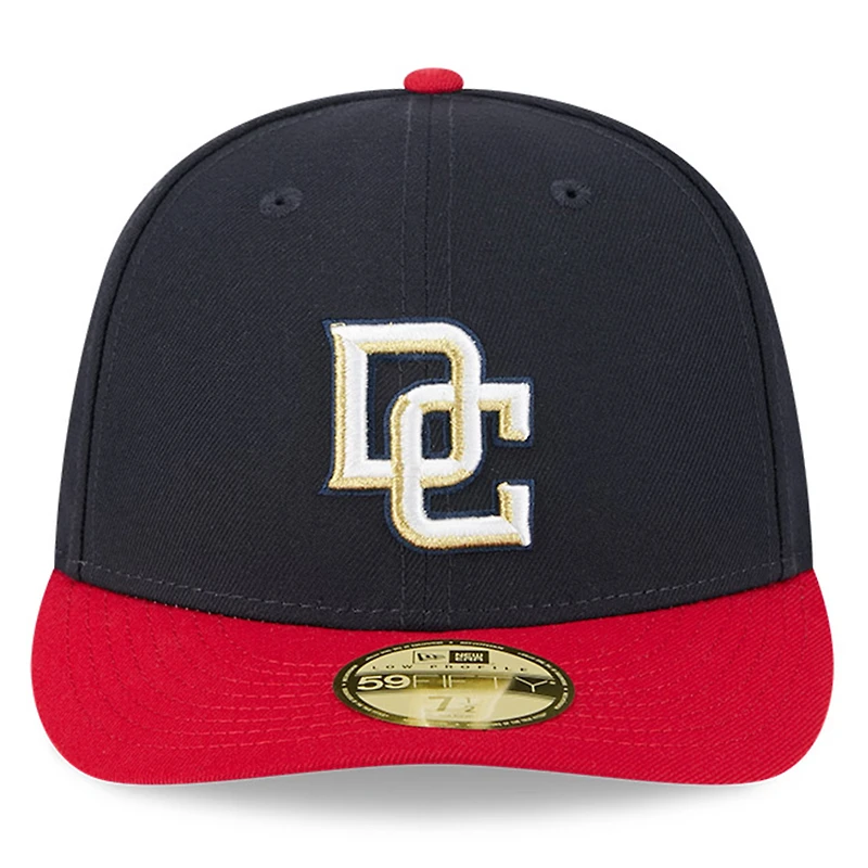 Men's New Era Navy/Red Washington Nationals Baseball Hall of Fame 59FIFTY Low Profile Fitted Hat