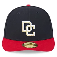 Men's New Era Navy/Red Washington Nationals Baseball Hall of Fame 59FIFTY Low Profile Fitted Hat