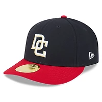 Men's New Era Navy/Red Washington Nationals Baseball Hall of Fame 59FIFTY Low Profile Fitted Hat