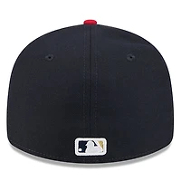 Men's New Era Navy/Red Washington Nationals Baseball Hall of Fame 59FIFTY Low Profile Fitted Hat