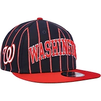 Casquette snapback New Era 9FIFTY pour homme, bleu marine/rouge, Washington Nationals City Arch