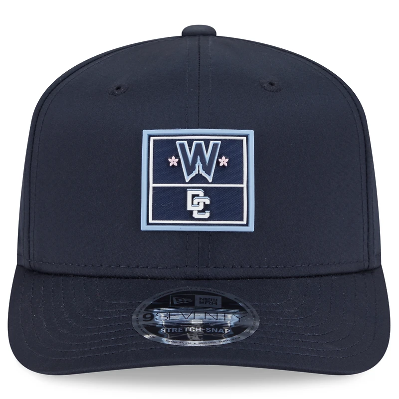 Casquette ajustable 9SEVENTY City Connect 2025 des Washington Nationals de New Era pour homme, bleu marine