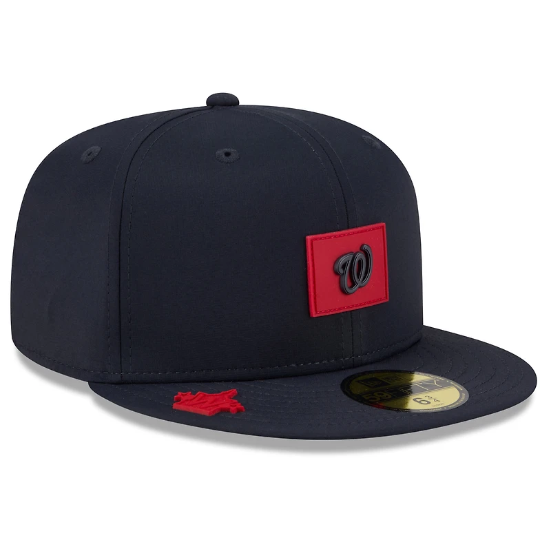 Casquette ajustée New Era bleu marine Washington Nationals 2026 Clubhouse 59FIFTY pour homme