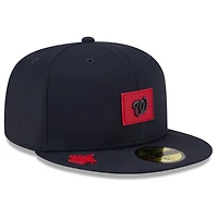 Casquette ajustée New Era bleu marine Washington Nationals 2026 Clubhouse 59FIFTY pour homme