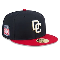 Casquette ajustée 59FIFTY bleu marine pour homme des Washington Nationals, Temple de la renommée du baseball