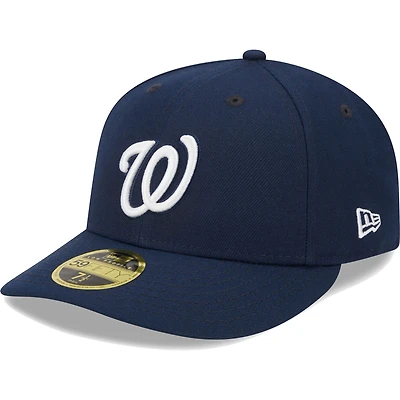 Men's New Era Navy Washington Nationals Oceanside Low Profile 59FIFTY Fitted Hat