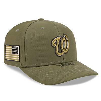 Men's New Era  Olive Washington Nationals 2026 Armed Forces Day 9SEVENTY Adjustable Hat