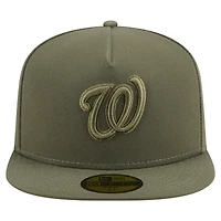 Casquette ajustée A-Frame 59FIFTY pour homme New Era, coloris olive