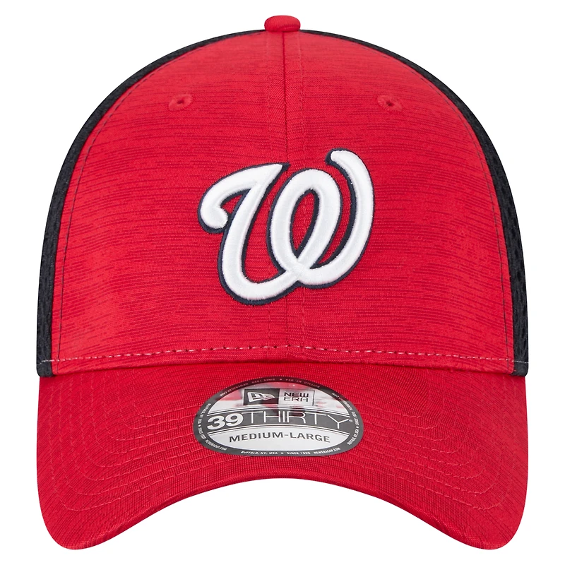 Casquette New Era rouge/noire pour homme Washington Nationals Neo 39THIRTY Flex