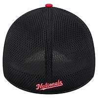 Casquette New Era rouge/noire pour homme Washington Nationals Neo 39THIRTY Flex