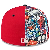 Casquette ajustée 59FIFTY basse New Era rouge/bleu marine Washington Nationals 2025 MLB Players' Weekend pour homme