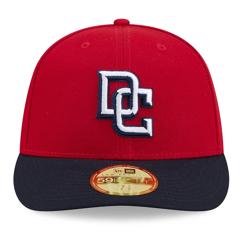Men's New Era Red/Navy Washington Nationals 2026 Baseball Hall of Fame 59FIFTY Low Profile Fitted Hat