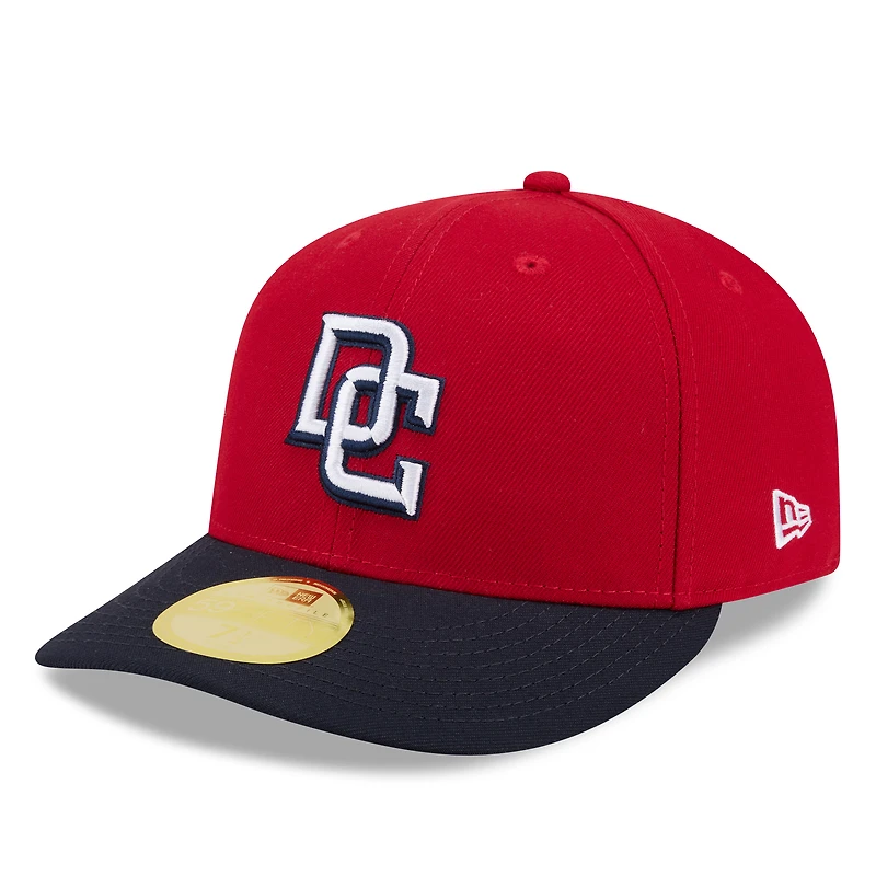 Men's New Era Red/Navy Washington Nationals 2026 Baseball Hall of Fame 59FIFTY Low Profile Fitted Hat