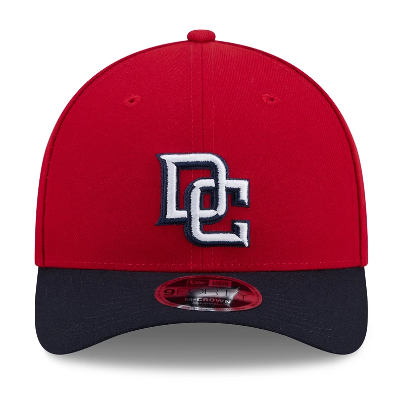 Casquette ajustable New Era rouge/marine Washington Nationals 2026, Temple de la renommée du baseball, modèle 9FORTY M-Crown