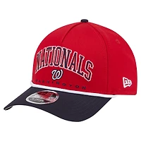 Casquette ajustable Arch 9FORTY A-Frame M-Crown des Washington Nationals pour homme New Era rouge/bleu marine