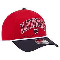 Casquette ajustable Arch 9FORTY A-Frame M-Crown des Washington Nationals pour homme New Era rouge/bleu marine