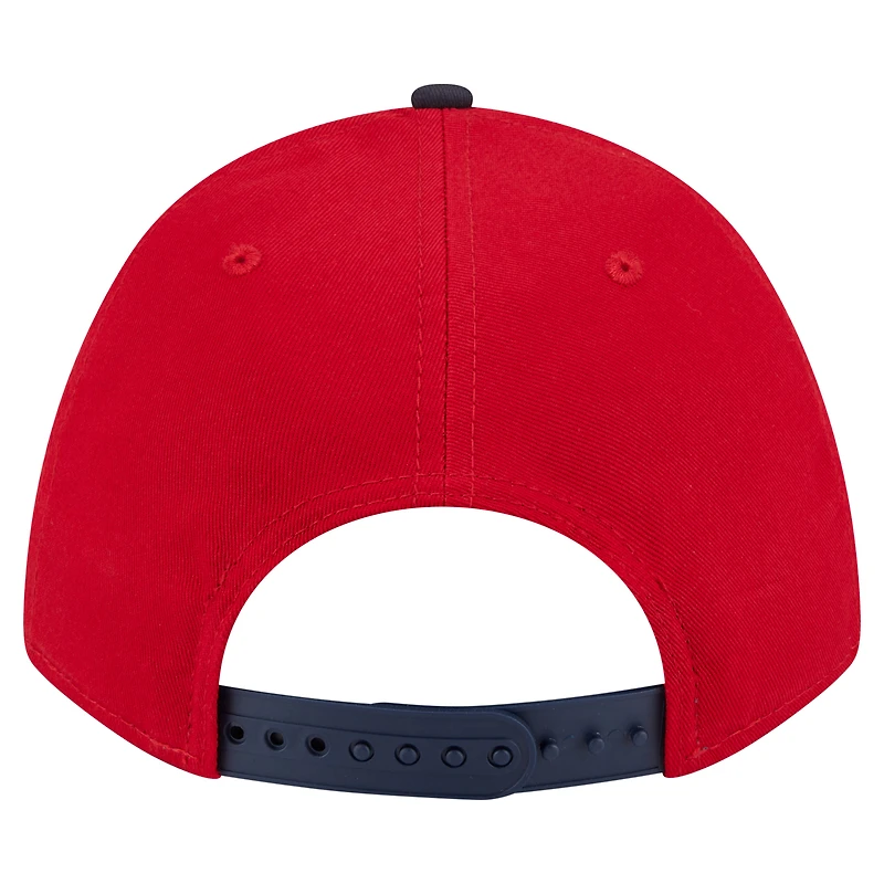 Men's New Era Red/Navy Washington Nationals Arch 9FORTY A-Frame M-Crown Adjustable Hat