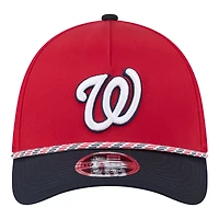 Casquette New Era Flex rouge/marine Washington Nationals pour homme, modèle Rope M-Crown A-Frame 39THIRTY