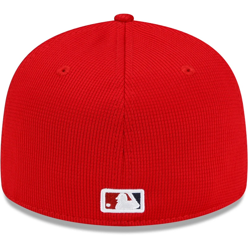 Casquette ajustée 59FIFTY à profil bas pour homme des Nationals de Washington 2022 Clubhouse rouge New Era