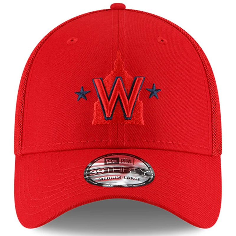 Casquette Flex d'entraînement au bâton 39THIRTY des Washington Nationals 2023 New Era pour homme, rouge