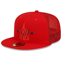 Casquette ajustée 59FIFTY pour entraînement au bâton des Washington Nationals 2023 New Era homme, rouge