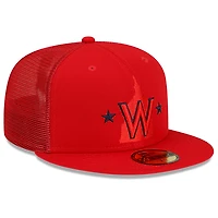 Casquette ajustée 59FIFTY pour entraînement au bâton des Washington Nationals 2023 New Era homme, rouge