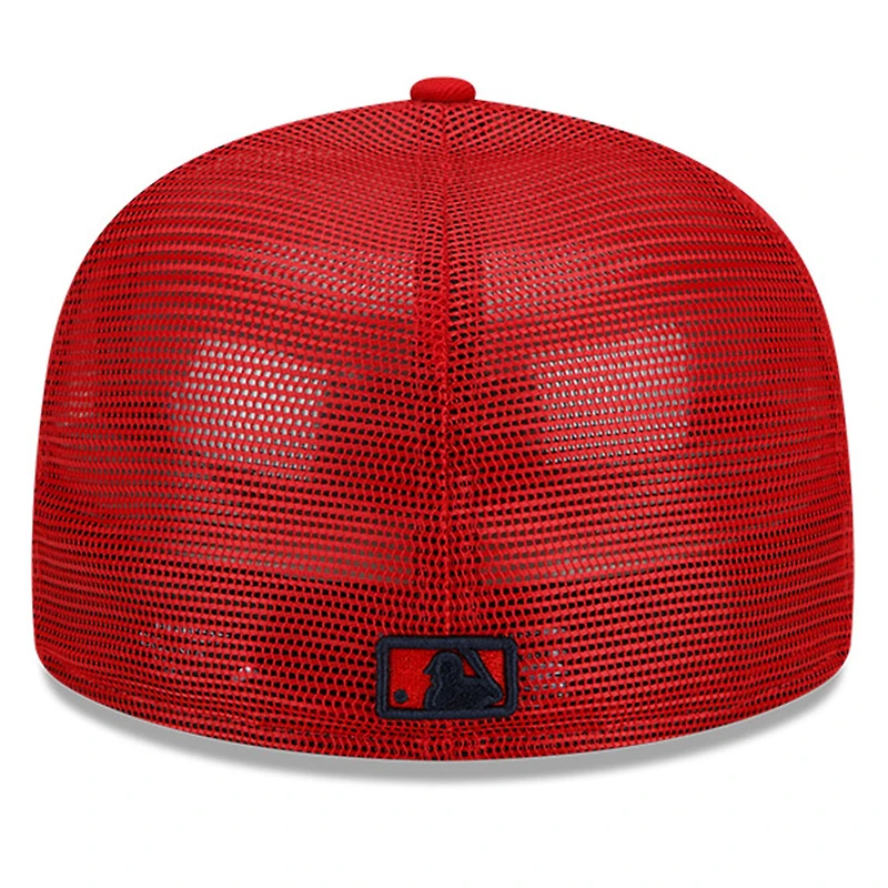 Casquette ajustée 59FIFTY pour entraînement au bâton des Washington Nationals 2023 New Era homme, rouge