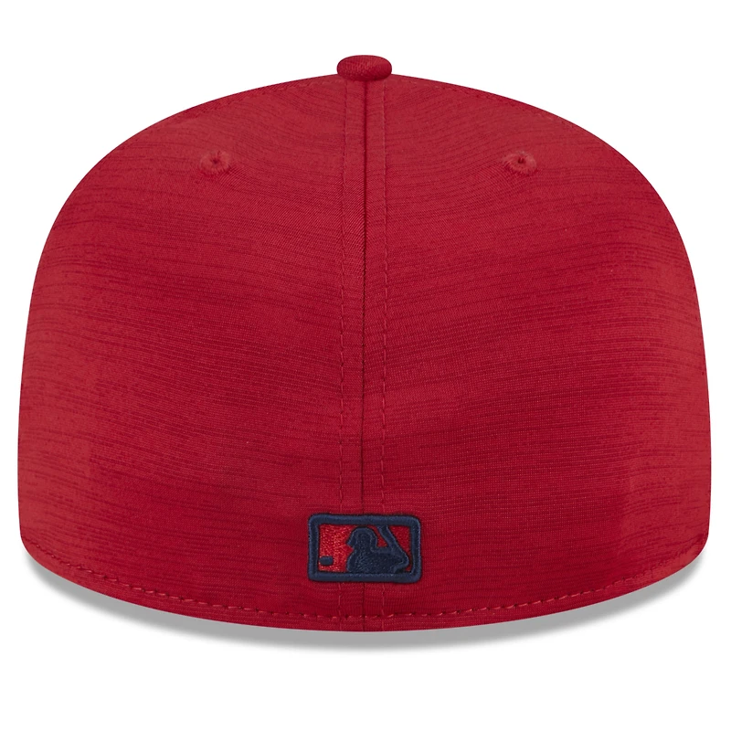 Casquette ajustée 59FIFTY rouge Washington Nationals 2024 Clubhouse New Era pour homme