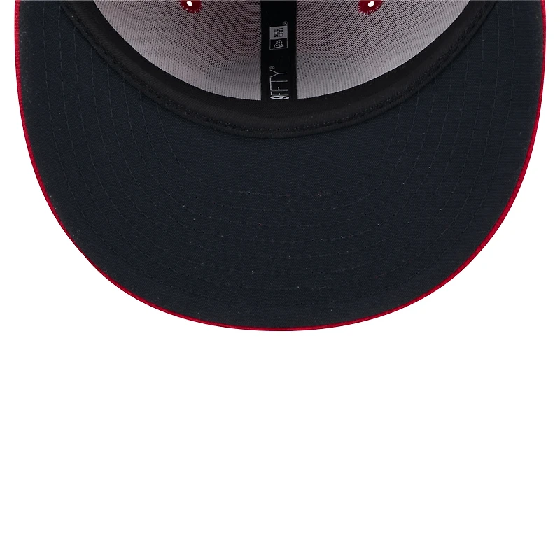 Casquette Snapback 9FIFTY rouge Washington Nationals 2024 Clubhouse New Era pour homme