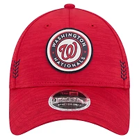 Men's New Era  Red Washington Nationals 2024 Clubhouse 9FORTY Adjustable Hat