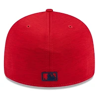 Men's New Era  Red Washington Nationals 2024 Clubhouse Low Profile 59FIFTY Fitted Hat