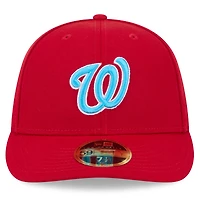 Casquette ajustée 59FIFTY à profil bas pour la fête des pères Nationals de Washington 2024 New Era rouge hommes