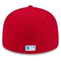 Casquette ajustée 59FIFTY à profil bas pour la fête des pères Nationals de Washington 2024 New Era rouge hommes