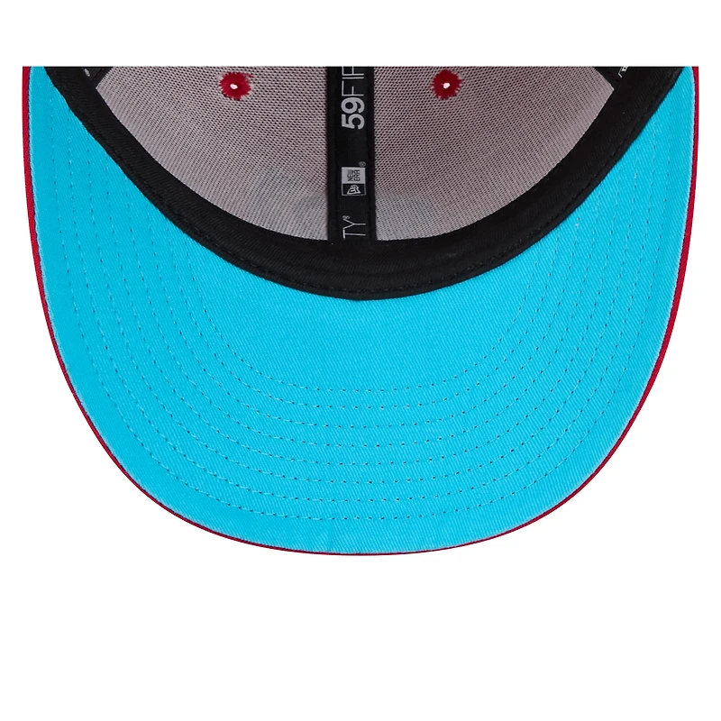 Casquette ajustée 59FIFTY à profil bas pour la fête des pères Nationals de Washington 2024 New Era rouge hommes