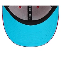 Casquette ajustée 59FIFTY à profil bas pour la fête des pères Nationals de Washington 2024 New Era rouge hommes