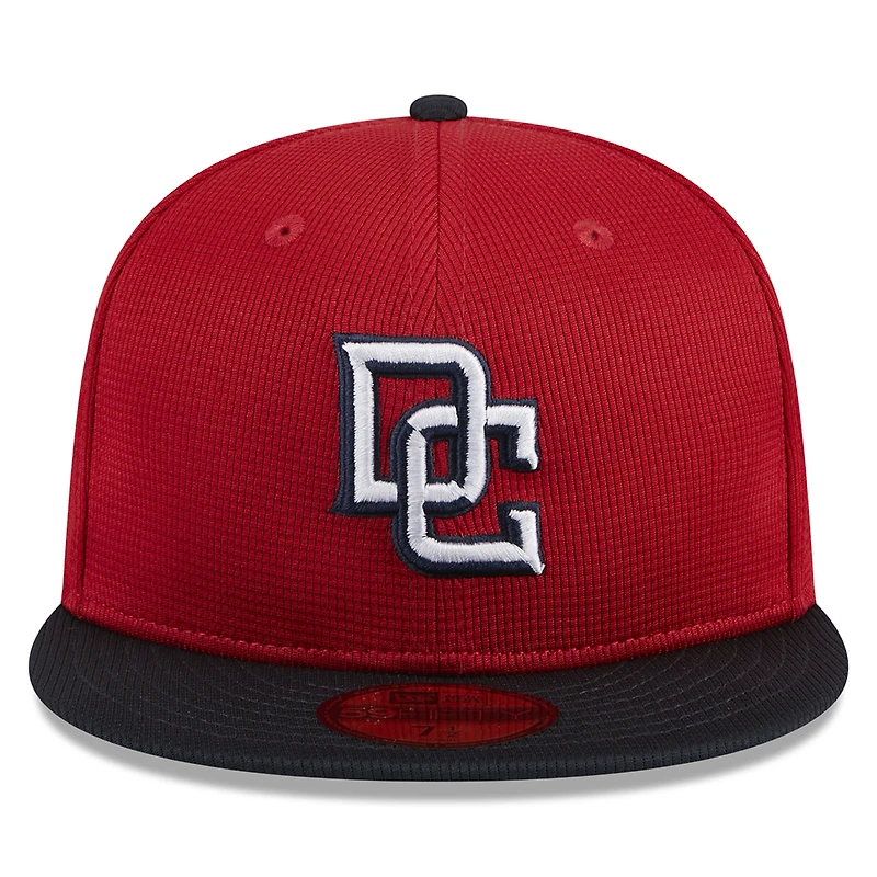 Casquette ajustée 59FIFTY pour hommes des Nationals de Washington 2024 New Era rouge