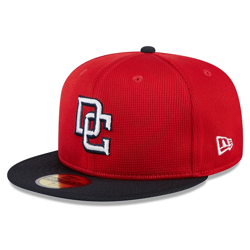 Casquette ajustée 59FIFTY pour hommes des Nationals de Washington 2024 New Era rouge
