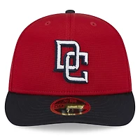 Casquette ajustée 59FIFTY à profil bas pour hommes des Nationals de Washington 2024 New Era rouge