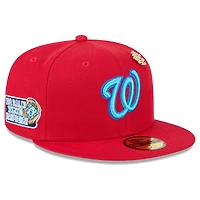 Casquette ajustée New Era 59FIFTY Big League 2025 des Nationals de Washington pour homme