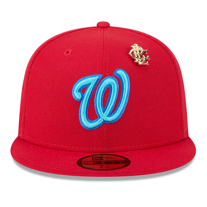 Casquette ajustée New Era 59FIFTY Big League 2025 des Nationals de Washington pour homme