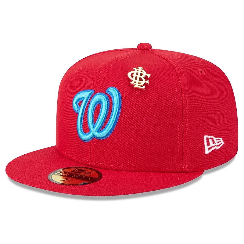 Casquette ajustée New Era 59FIFTY Big League 2025 des Nationals de Washington pour homme