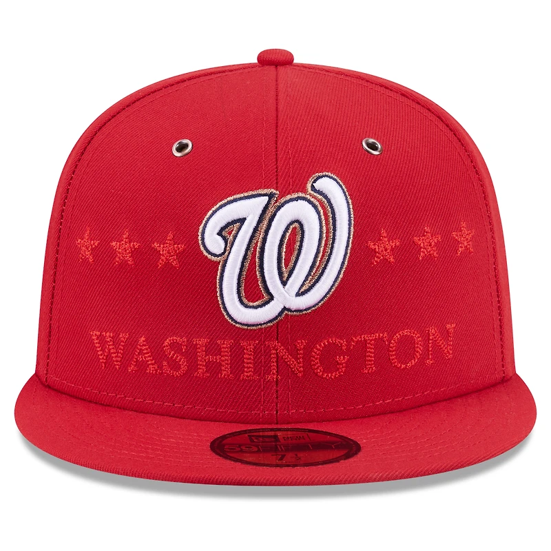 Men's New Era Red Washington Nationals 2026 MLB All-Star Game 59FIFTY Fitted Hat