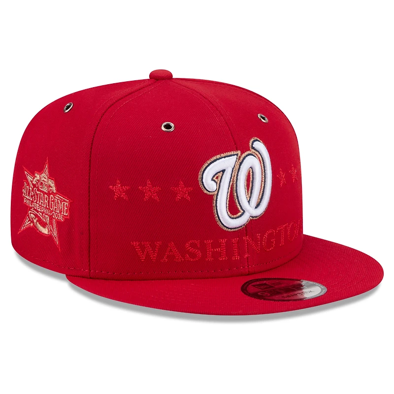 Men's New Era Red Washington Nationals 2026 MLB All-Star Game 9FIFTY Snapback Hat