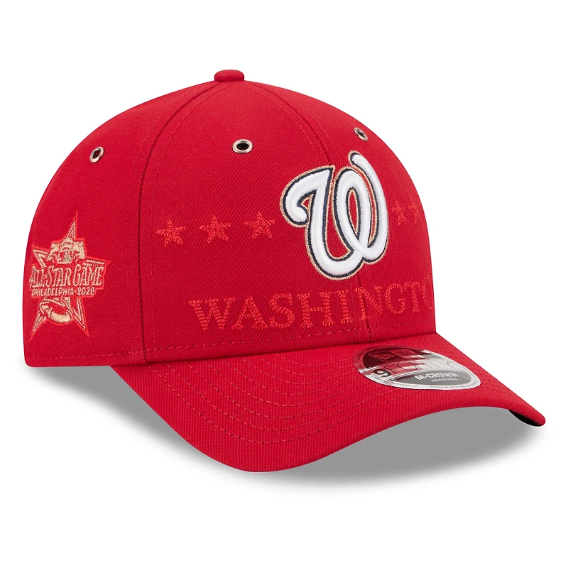 Casquette ajustable New Era rouge Washington Nationals 2026 MLB All-Star Game 9FORTY pour homme