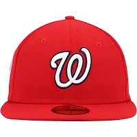 New Era Red Nationals de Washington 11 Memorial Side Patch 59FIFTY Chapeau masculin