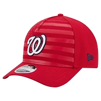 Casquette ajustable New Era 9FORTY M-Crown A-Frame pour homme, motif drapeau américain, rouge