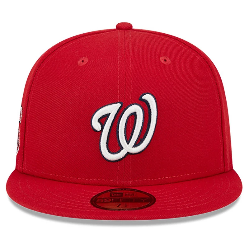 Casquette ajustée 59FIFTY de la Big League Chew Team des Washington Nationals New Era pour hommes, rouge