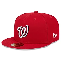 Casquette ajustée 59FIFTY de la Big League Chew Team des Washington Nationals New Era pour hommes, rouge