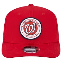 Casquette extensible à bouton-pression New Era 9SEVENTY rouge Washington Nationals pour homme